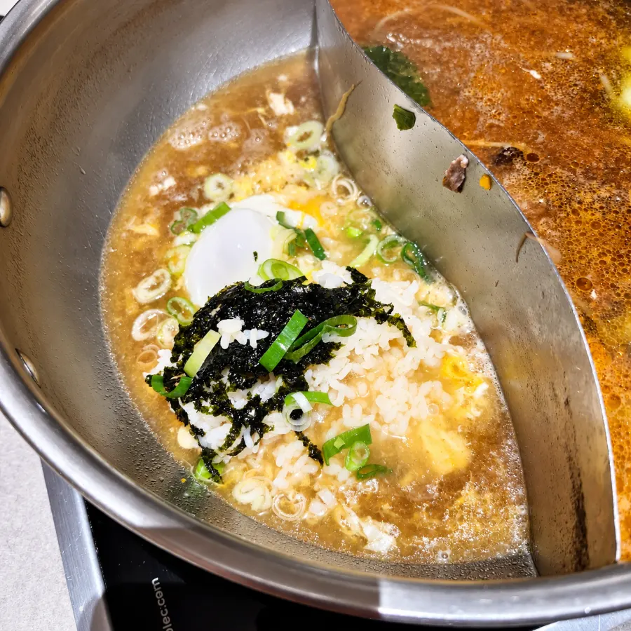 Juk made to finish the meal