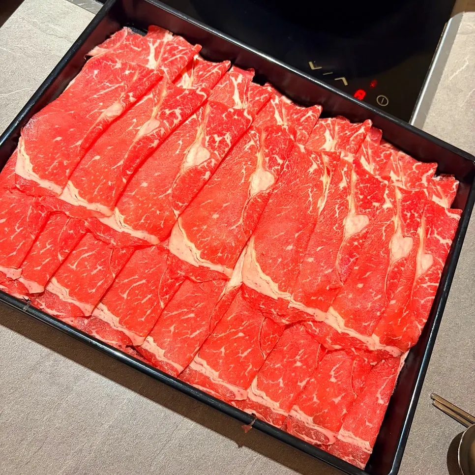 Plate of prime pork shoulder for 3 servings
