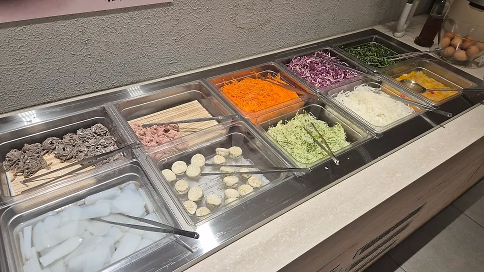 Crispy tangsuyuk from the salad bar