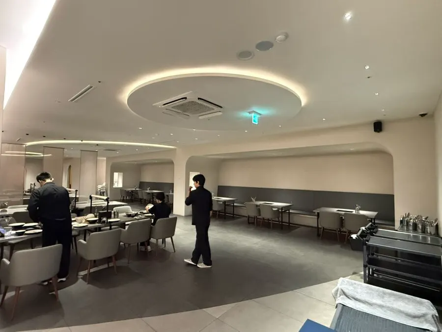 Upscale restaurant interior