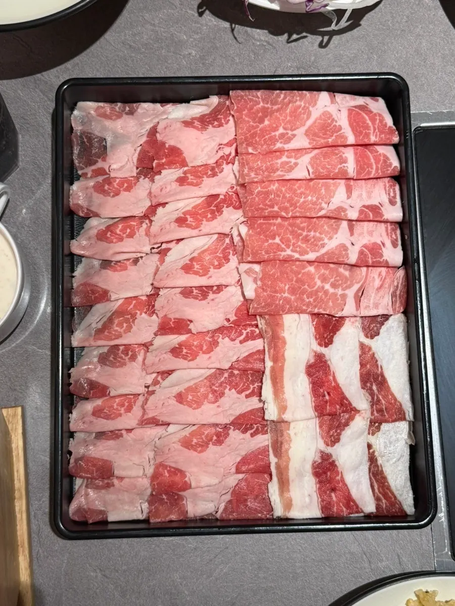 Two shabu-shabu broths