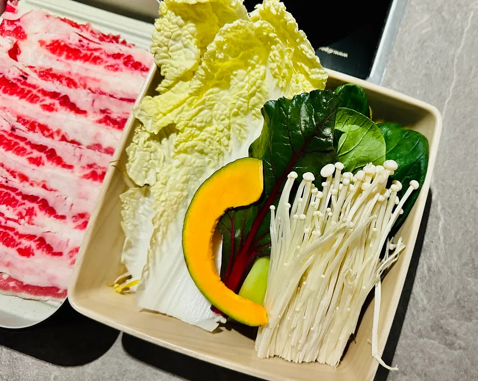 셀프바 이용 샤브샤브 기본 구성