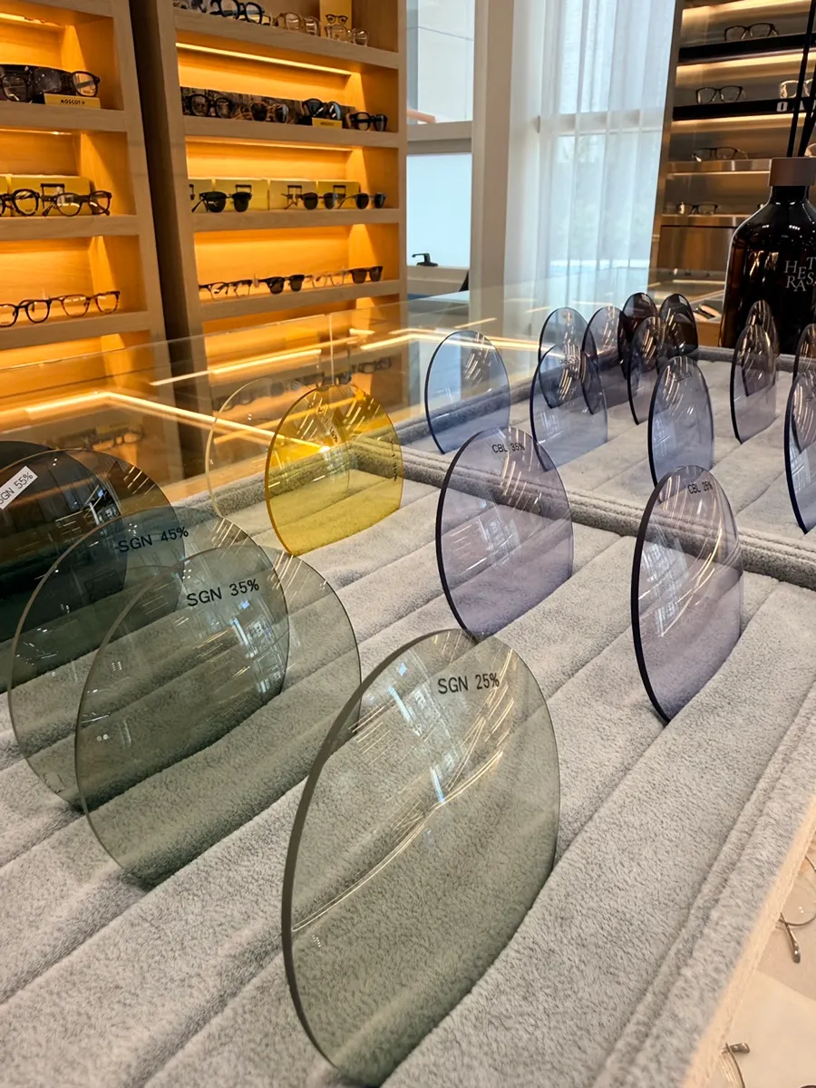 Oakley and Rudy Project sports goggles on display