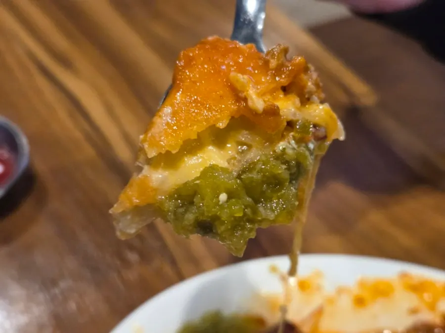 Chimichanga with house-made sauce