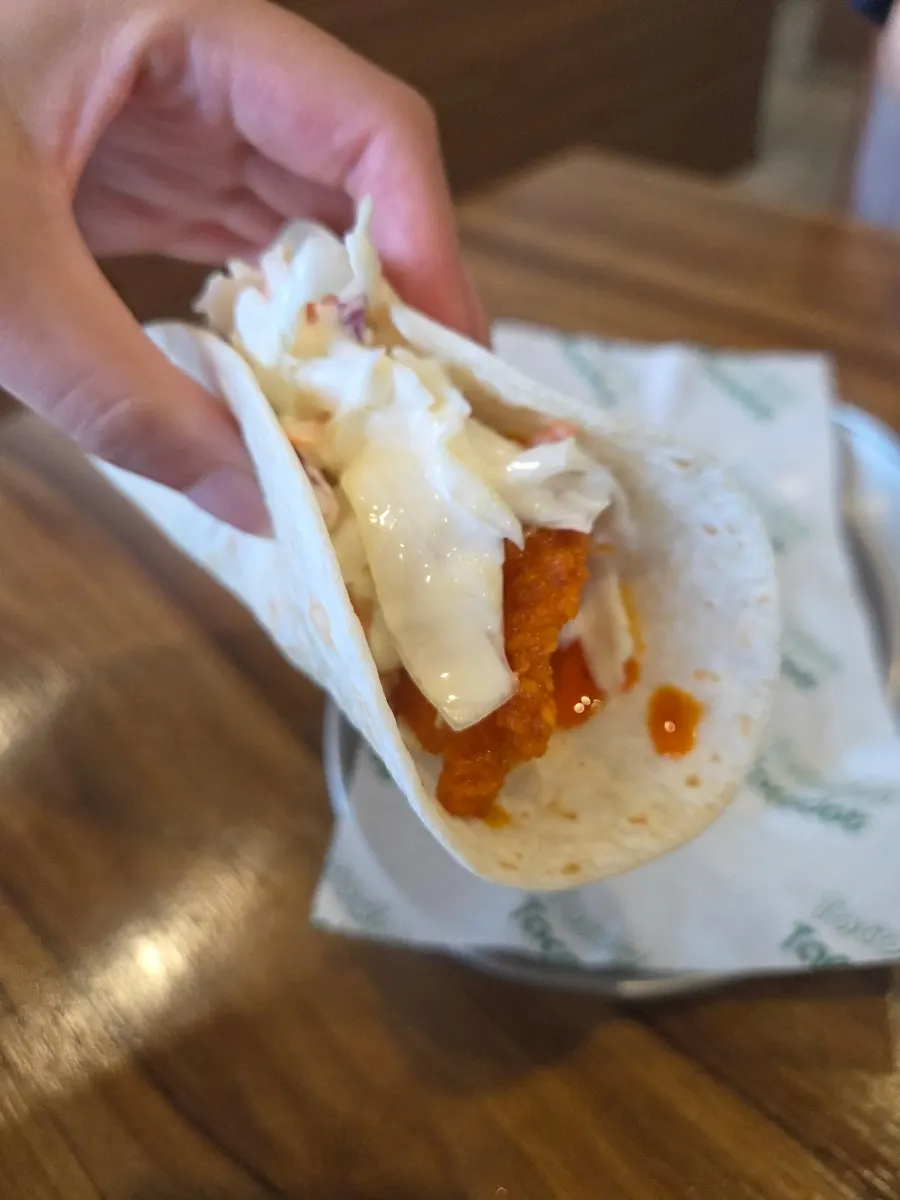 Nashville hot chicken taco