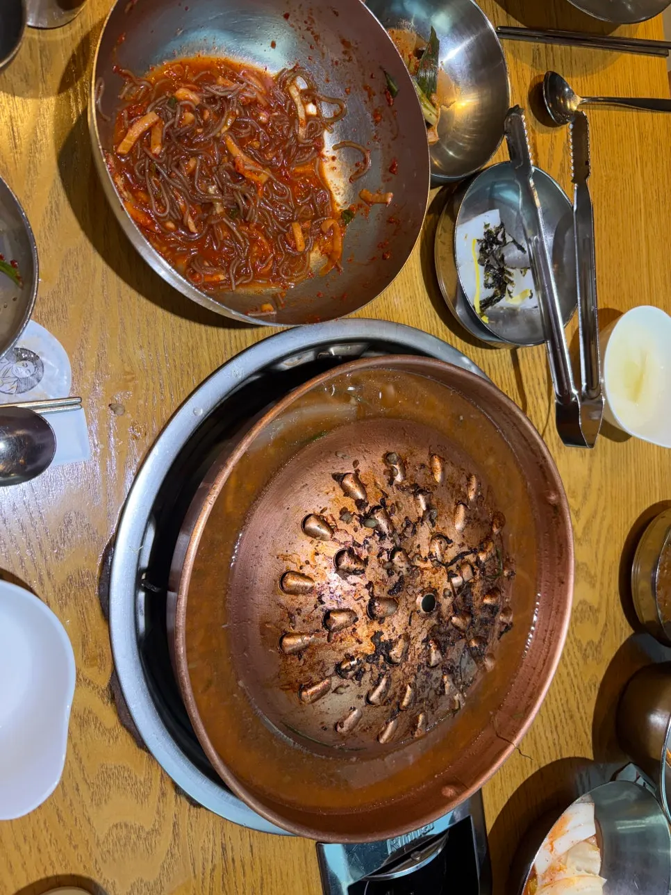 불고기와 냉면을 함께 싼 한 쌈