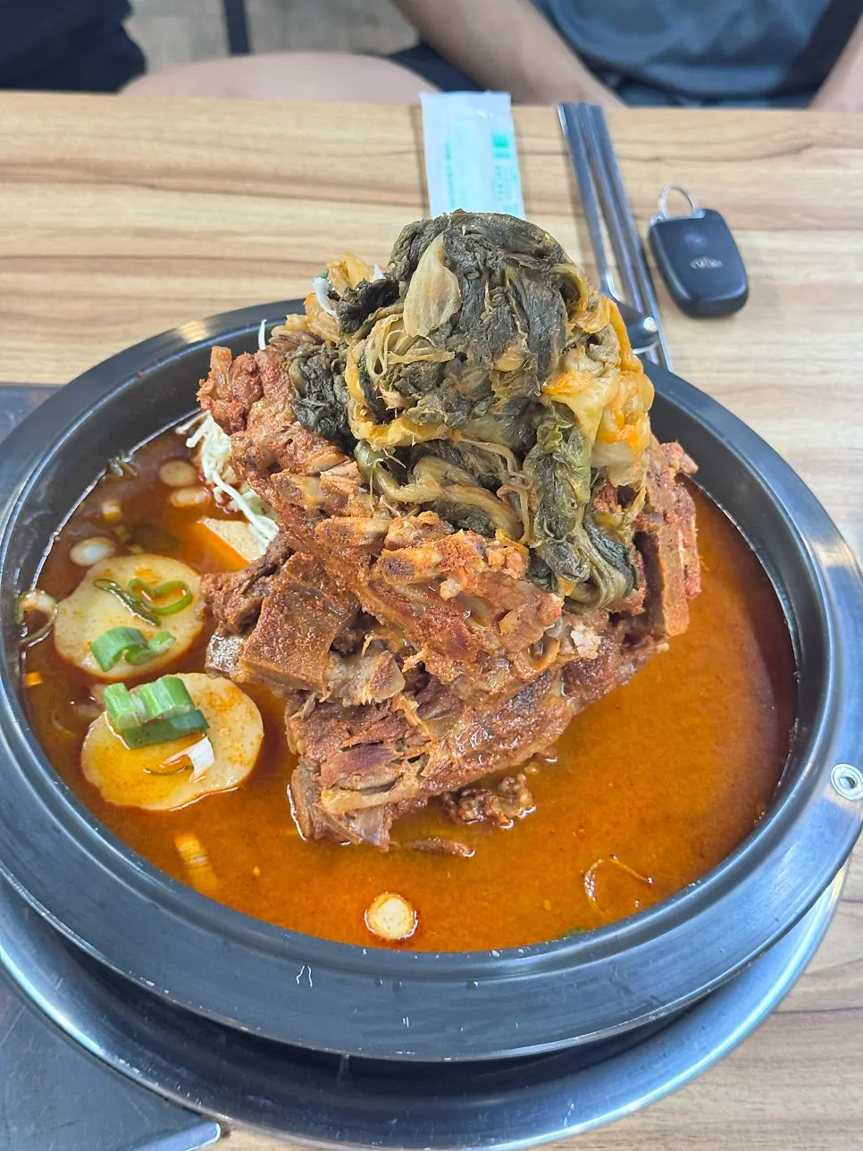 Gamjatang meat piled up sky-high