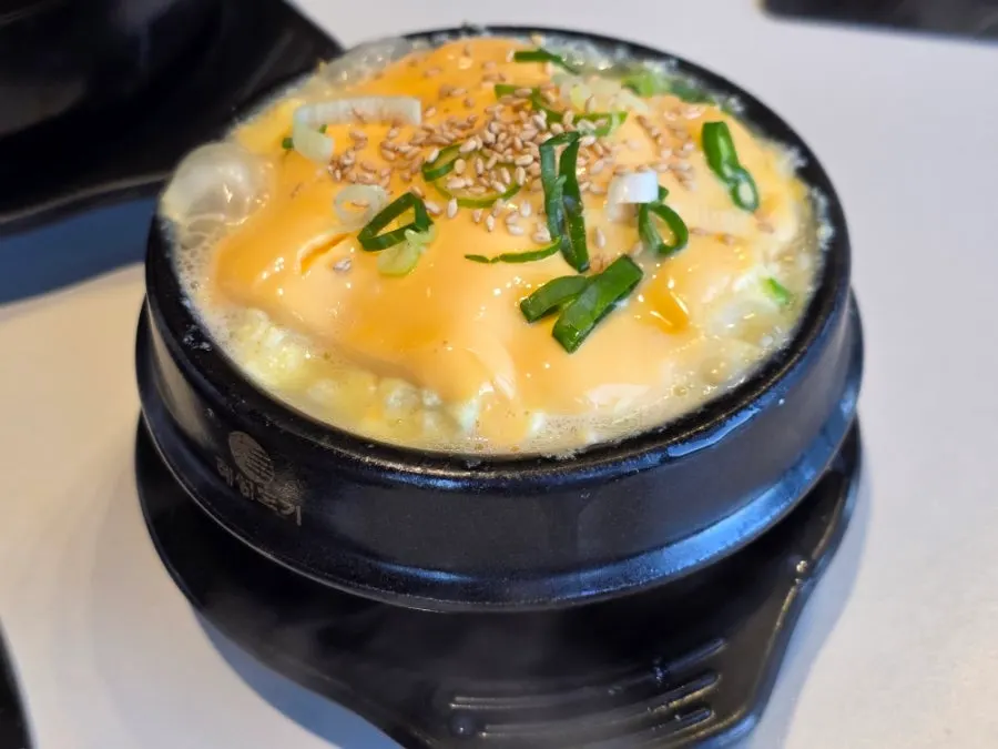 Doenjang stew served with the set meal