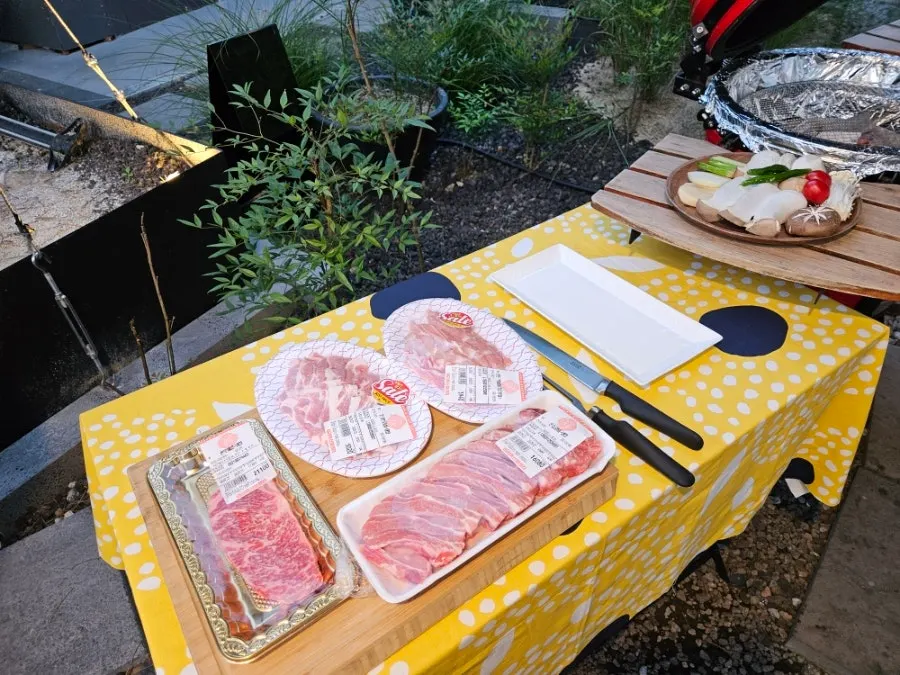 Barbecue meat from a Cheongpyeong butcher shop