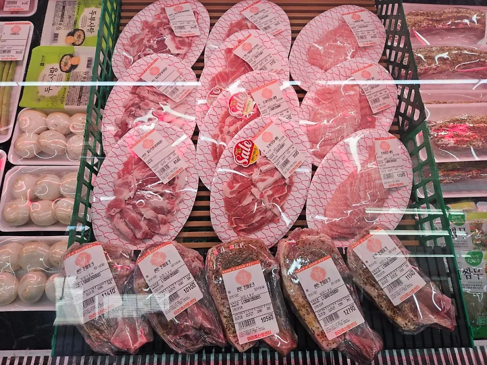 Freshly packaged meat products