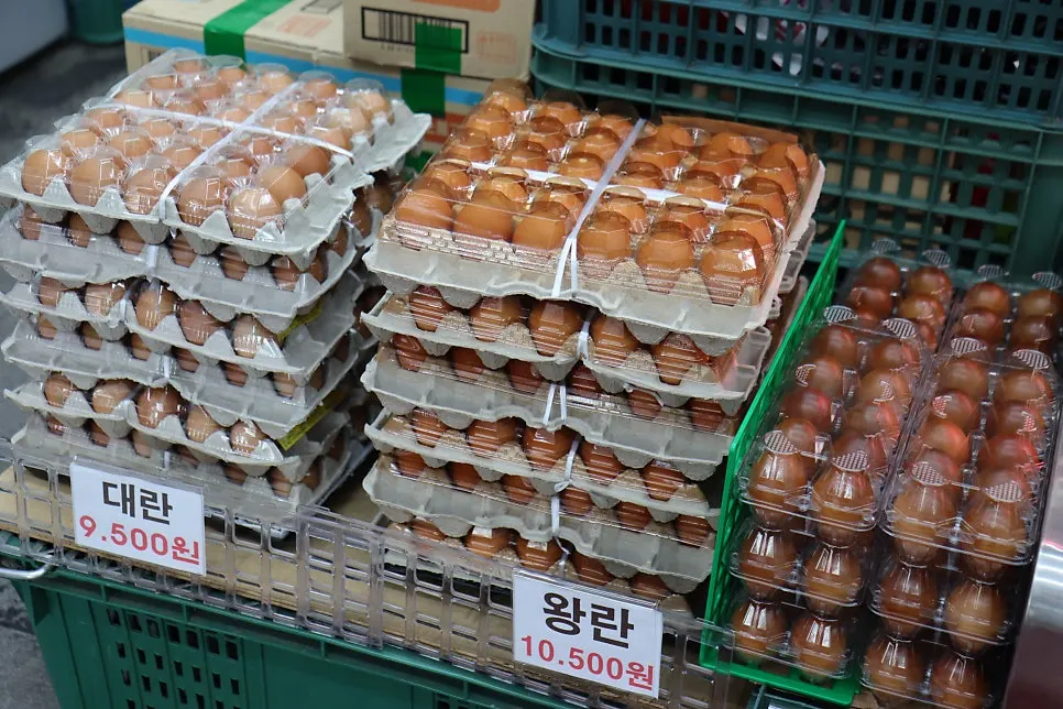 상추와 깻잎 등 쌈 채소 판매 코너