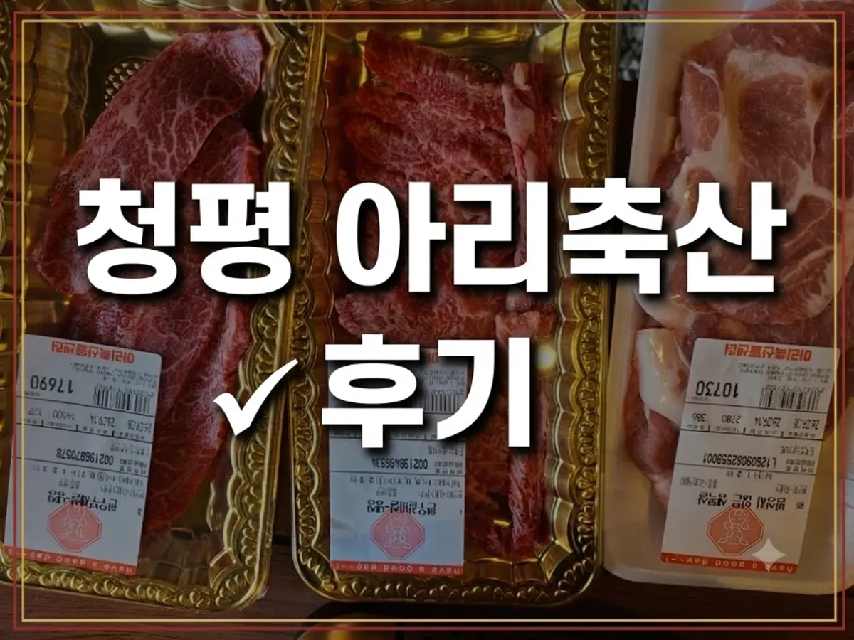 청평 정육점 아리축산에서 구매한 바베큐 고기