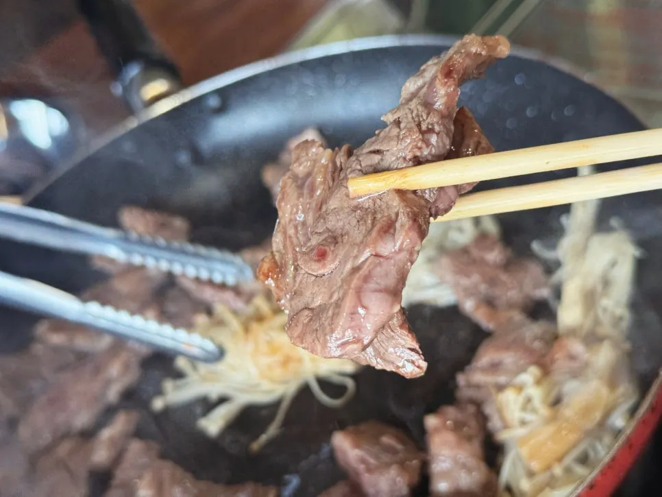A plate of tender grilled striploin