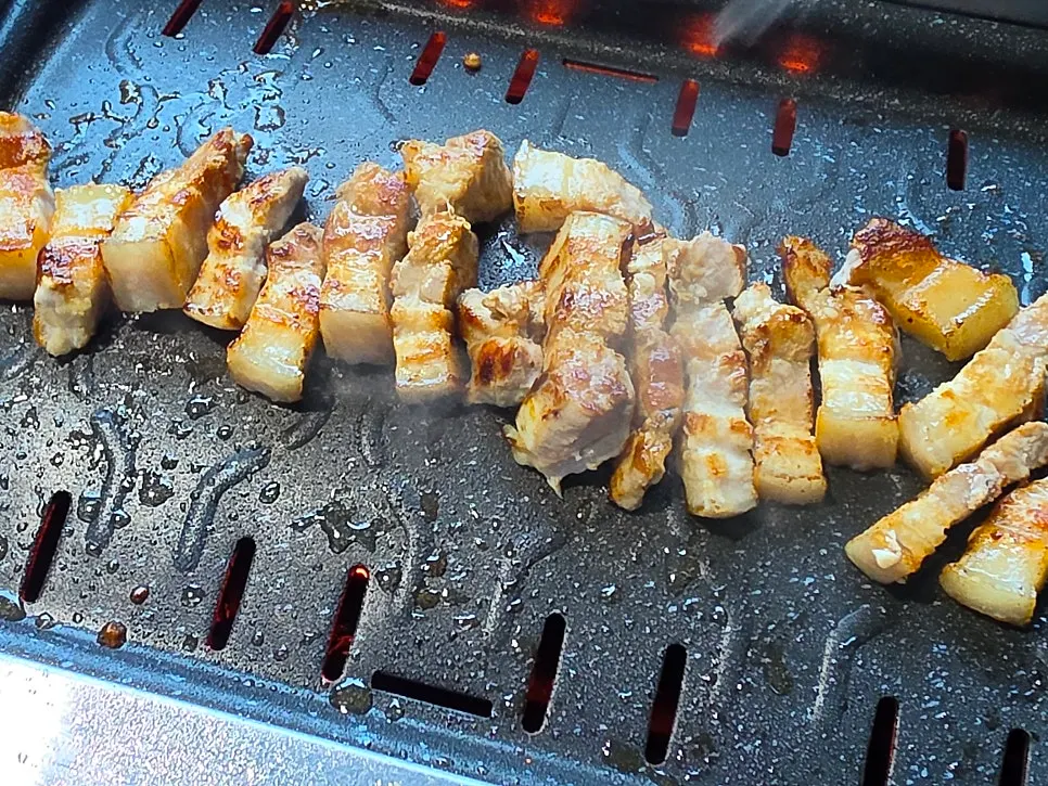 A single piece of pension barbecue pork belly