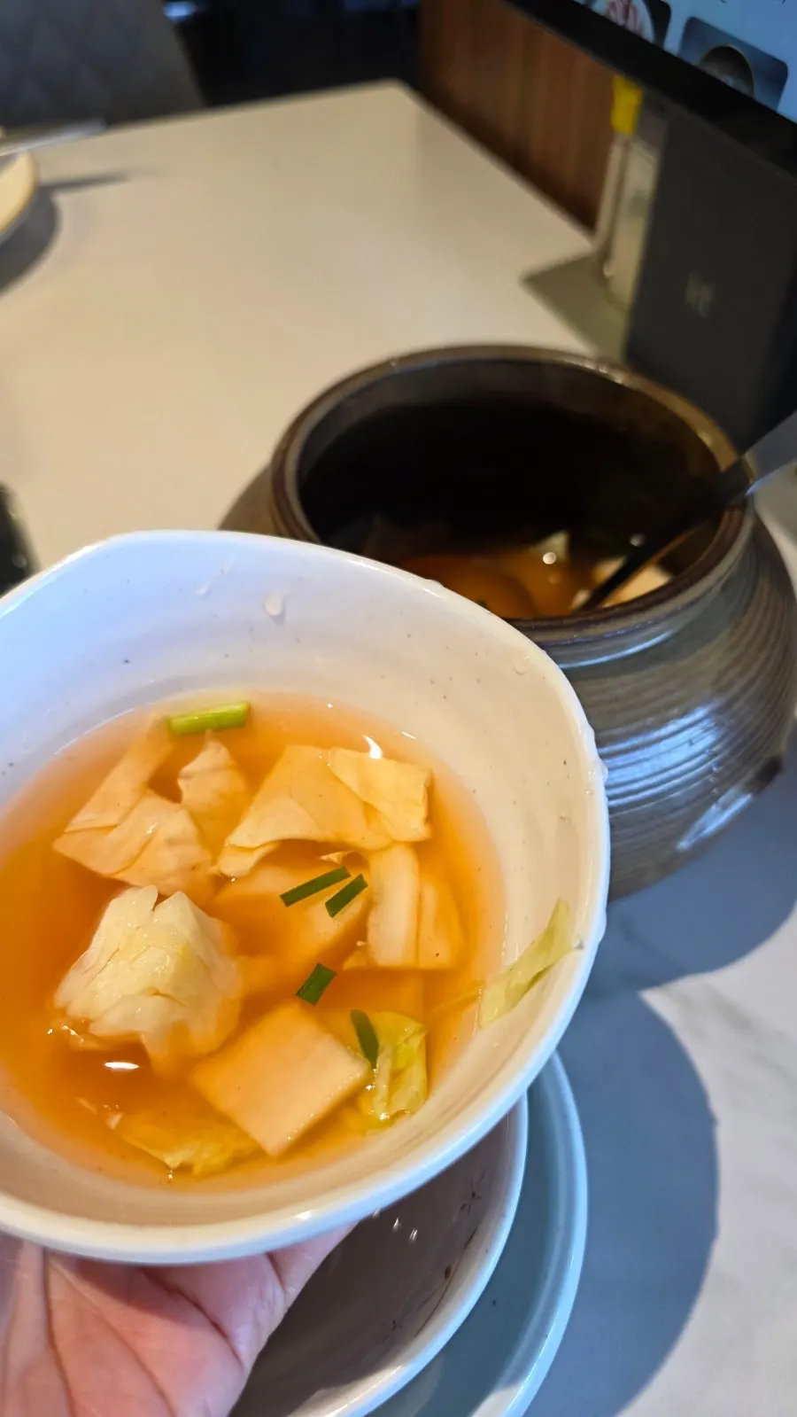Dongchimi aged in the aging fridge