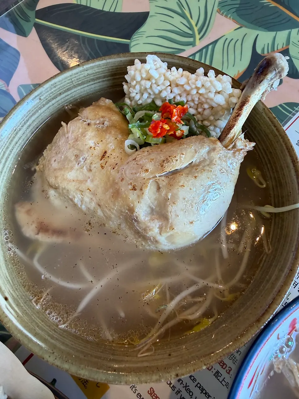 Noodles lifted from the beef pho bowl