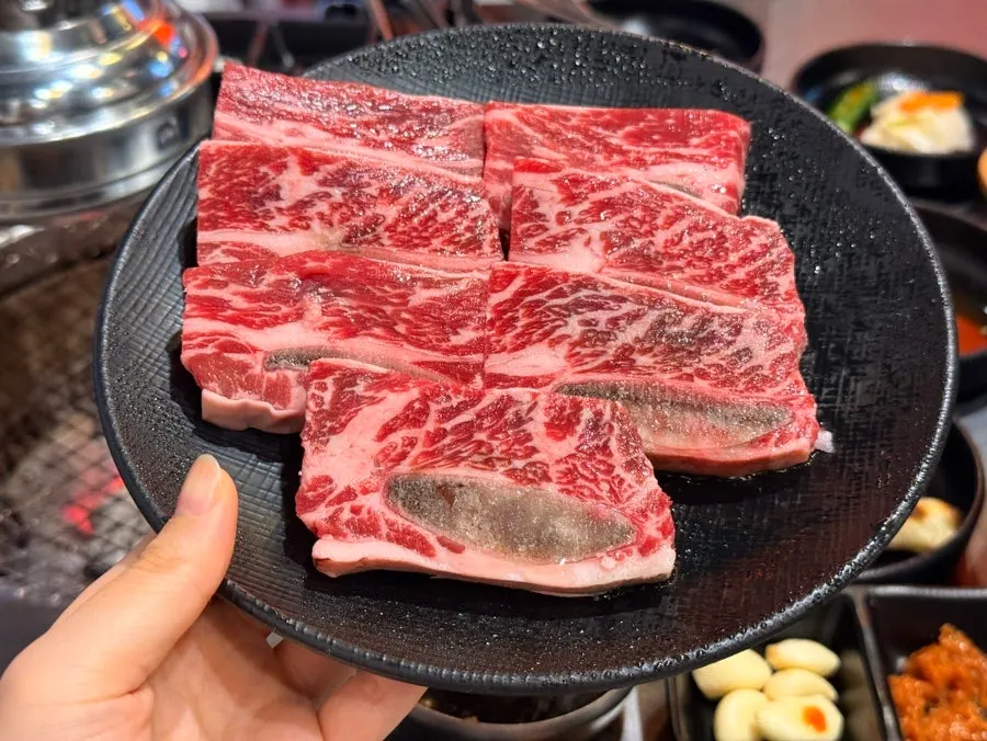 때깔 고운 생꽃소갈비 클로즈업