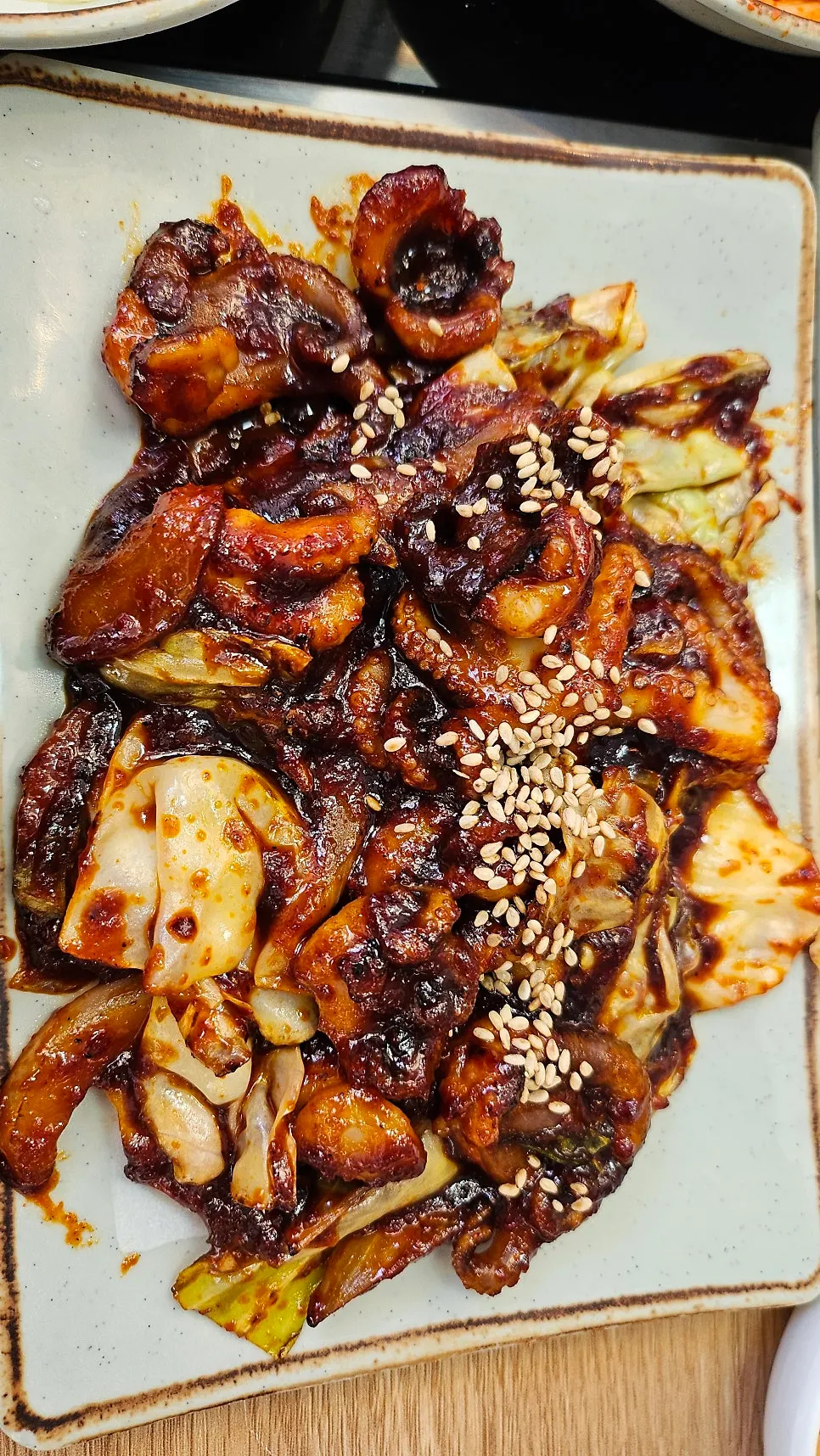 청운보쌈 당산점 점심 정식 반찬 클로즈업