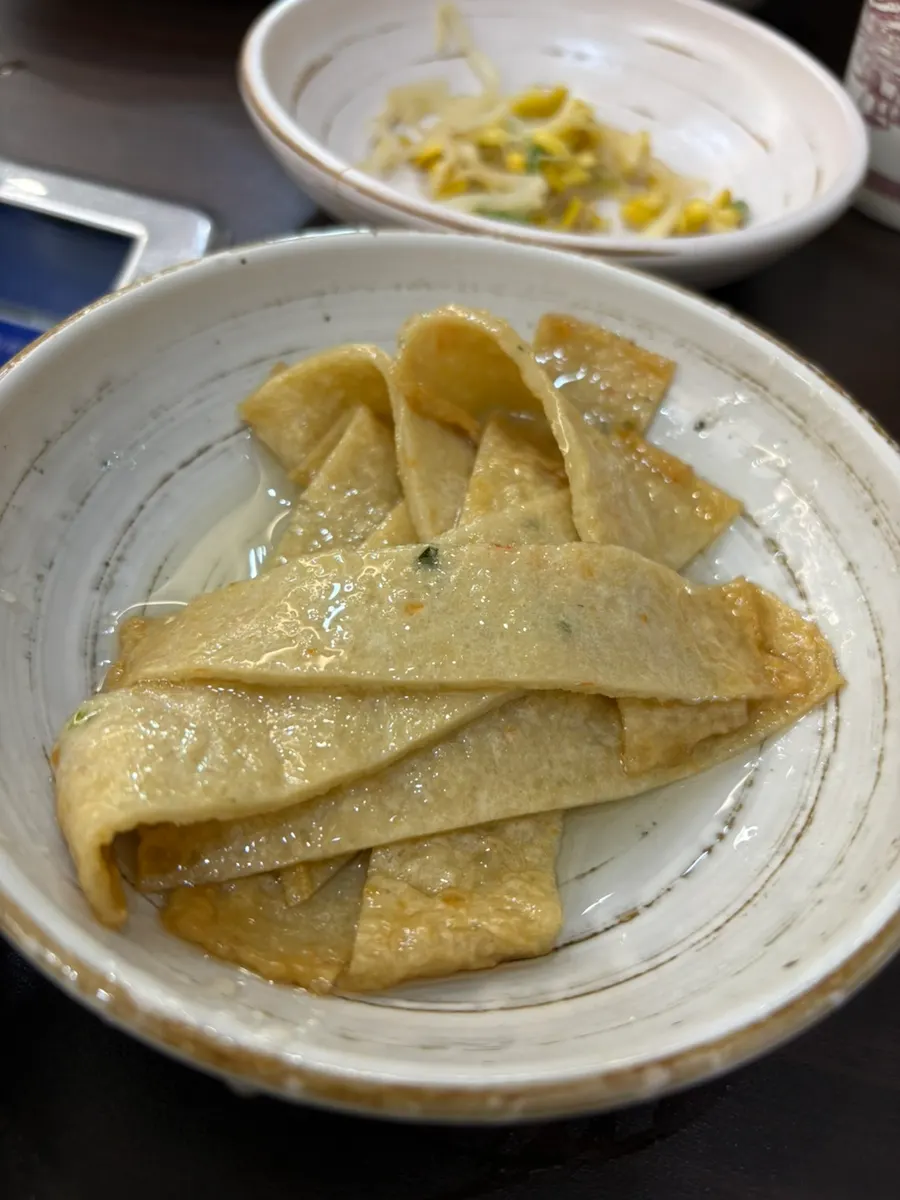 Sweet stir-fried fish cake side dish