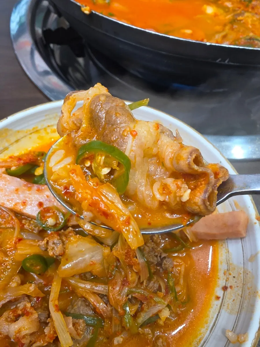 청원식당 천안두정본점 청원 부대찌개 한 상