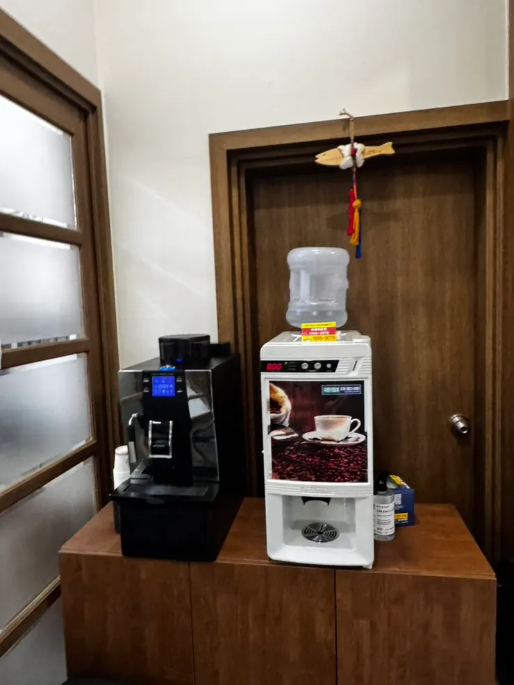 Coffee corner available after the meal