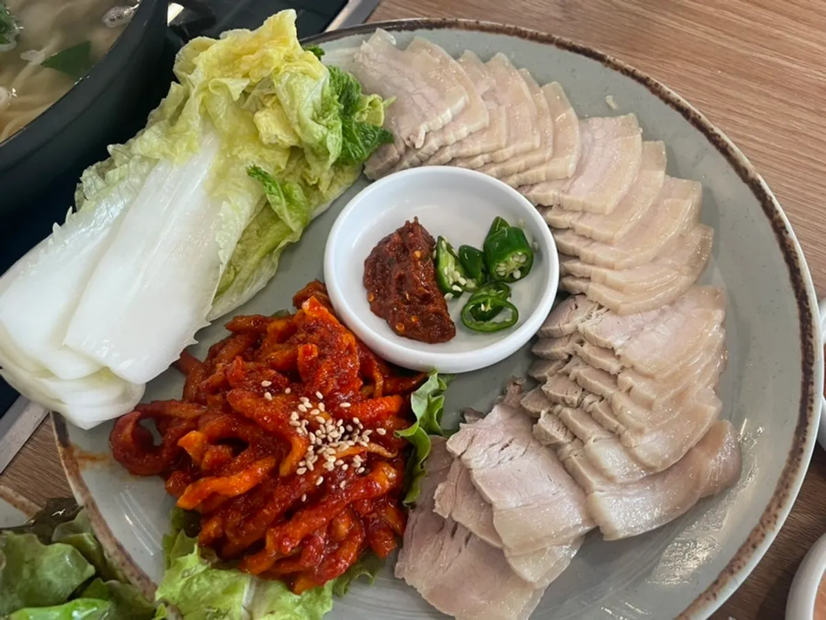 우겹보쌈 세트 소 한상 차림