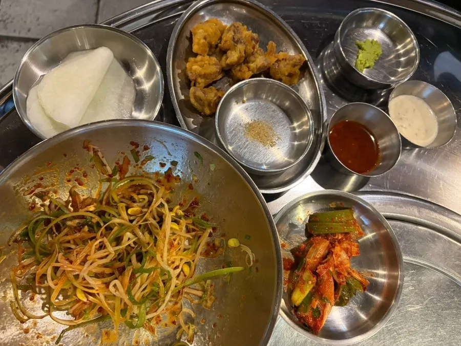 온도계 닭갈비 메뉴판