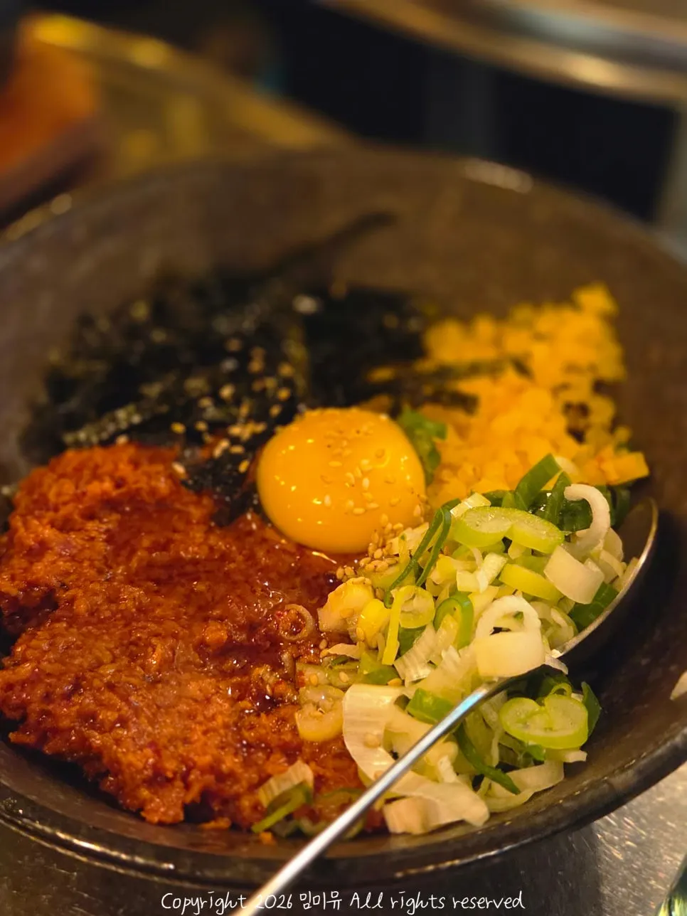 Complimentary kimchi stew