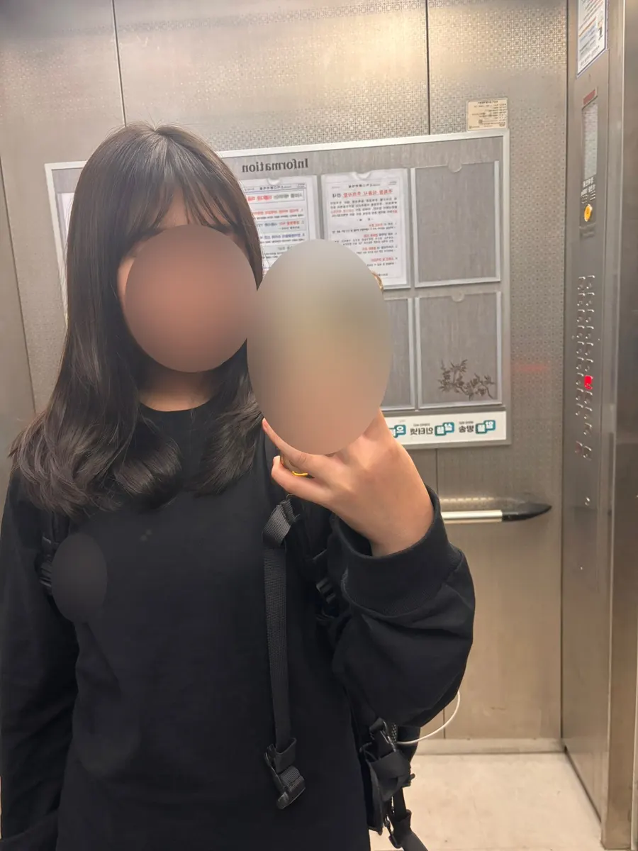2시간 반 시술을 마친 자연스러운 중단발 펌