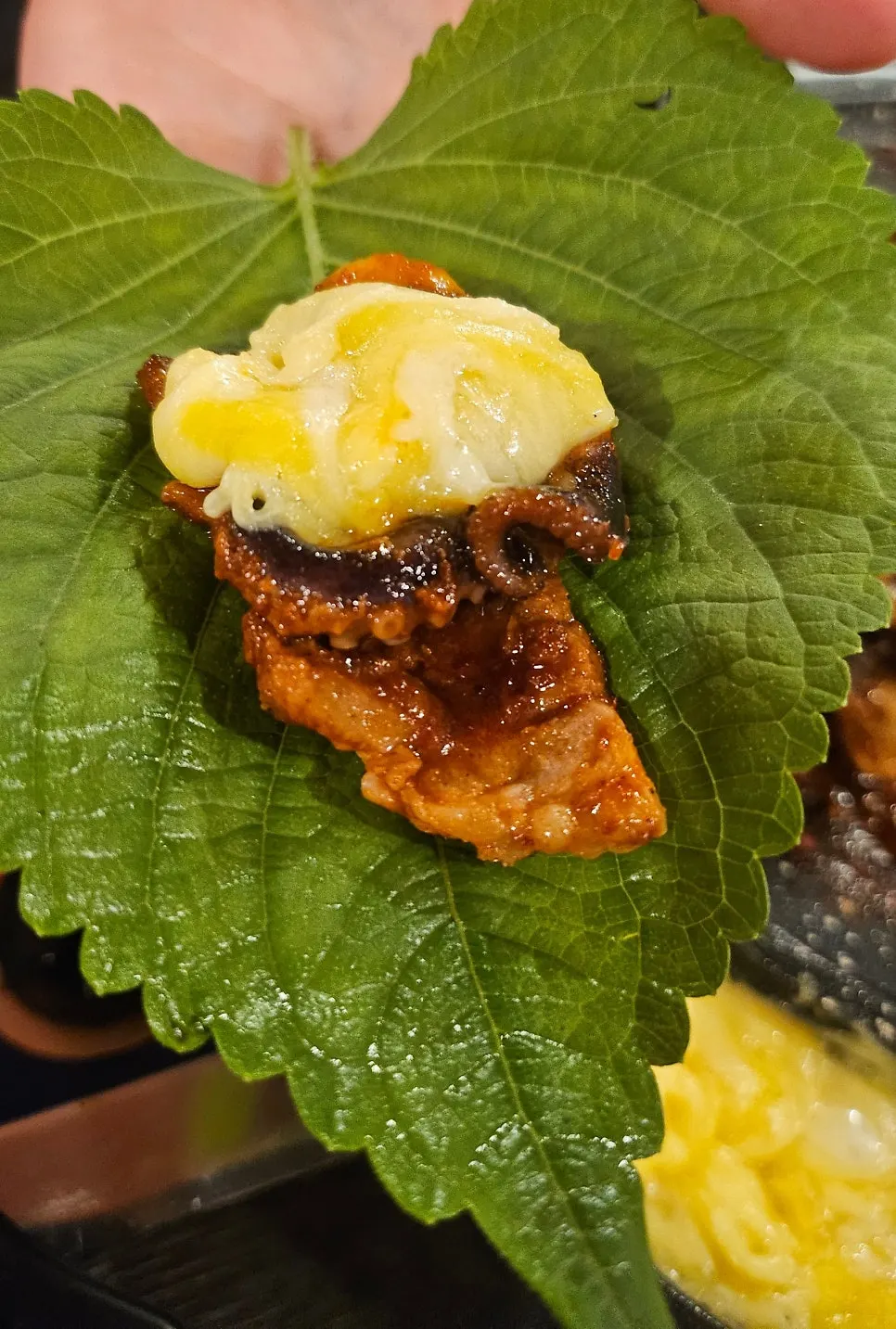 Octopus and pork belly dish