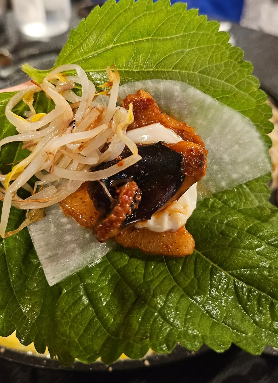 Spicy octopus and pork belly spread