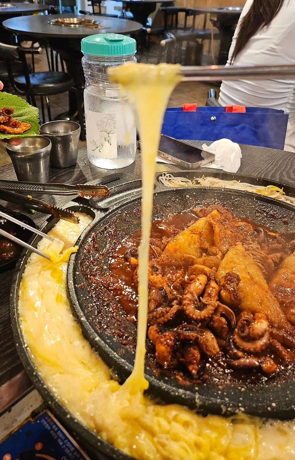 Rich Gold cheese and bean sprout accompaniment