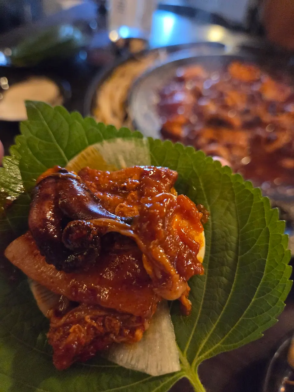 쭈꾸미 삼겹살 한상