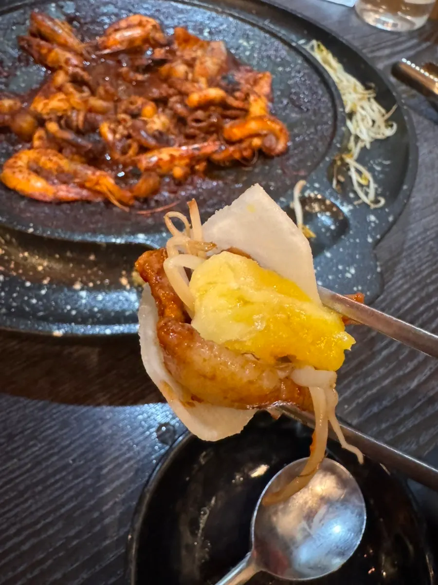 리치골드 치즈판에 올린 쭈꾸미