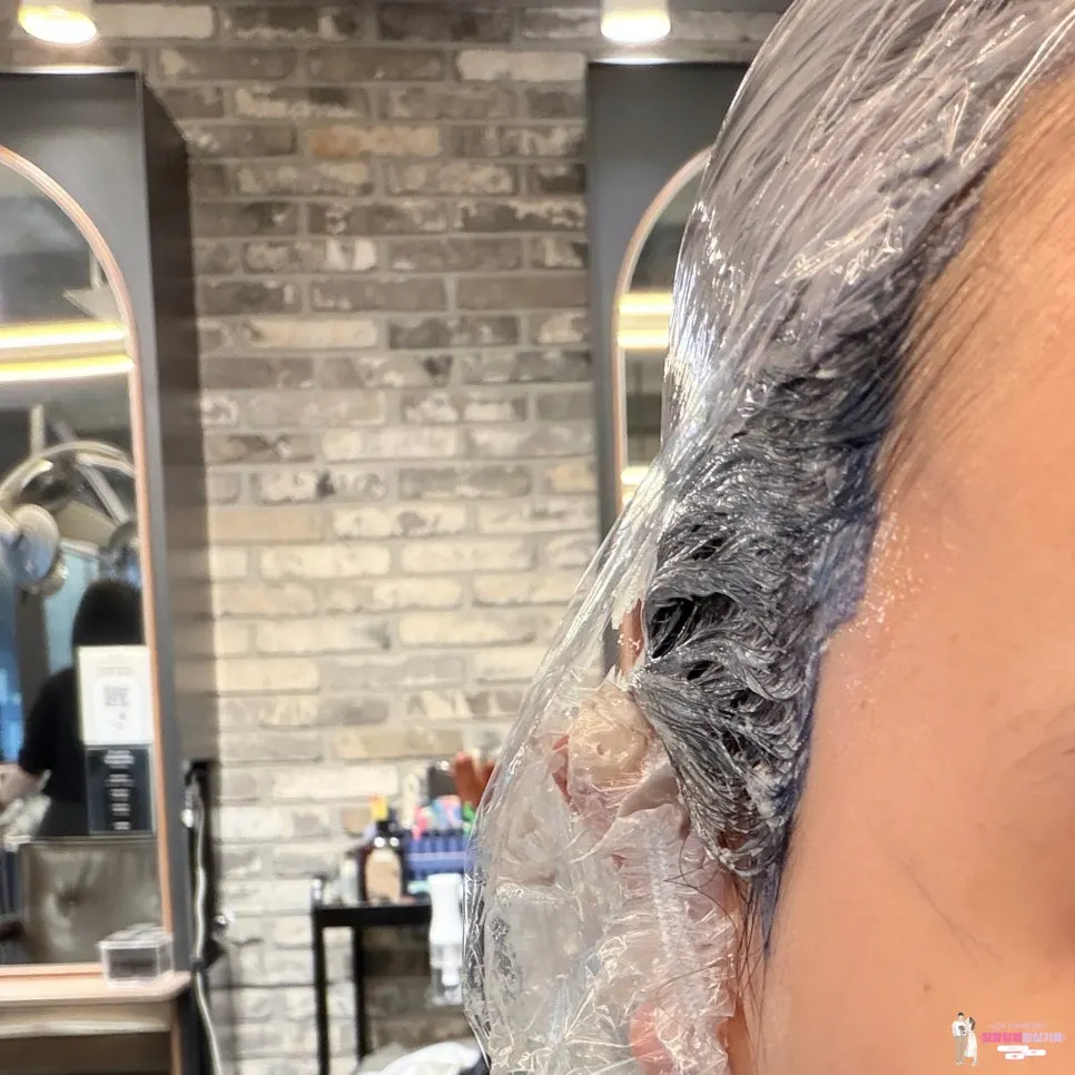 Applying color after the scalp protectant