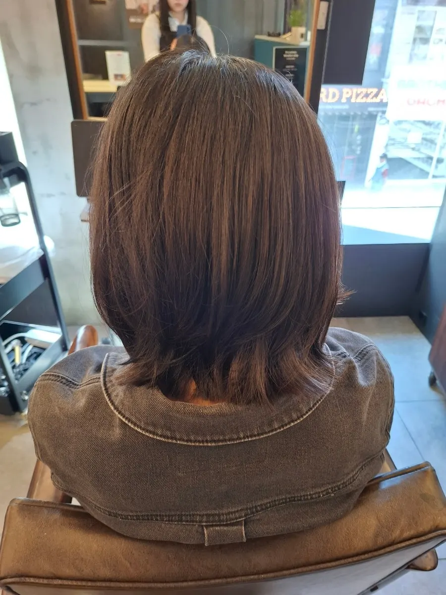 Out and about with the new hairstyle
