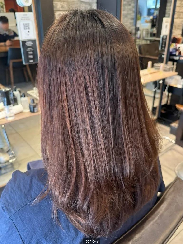 Back view of the finished root straightening result