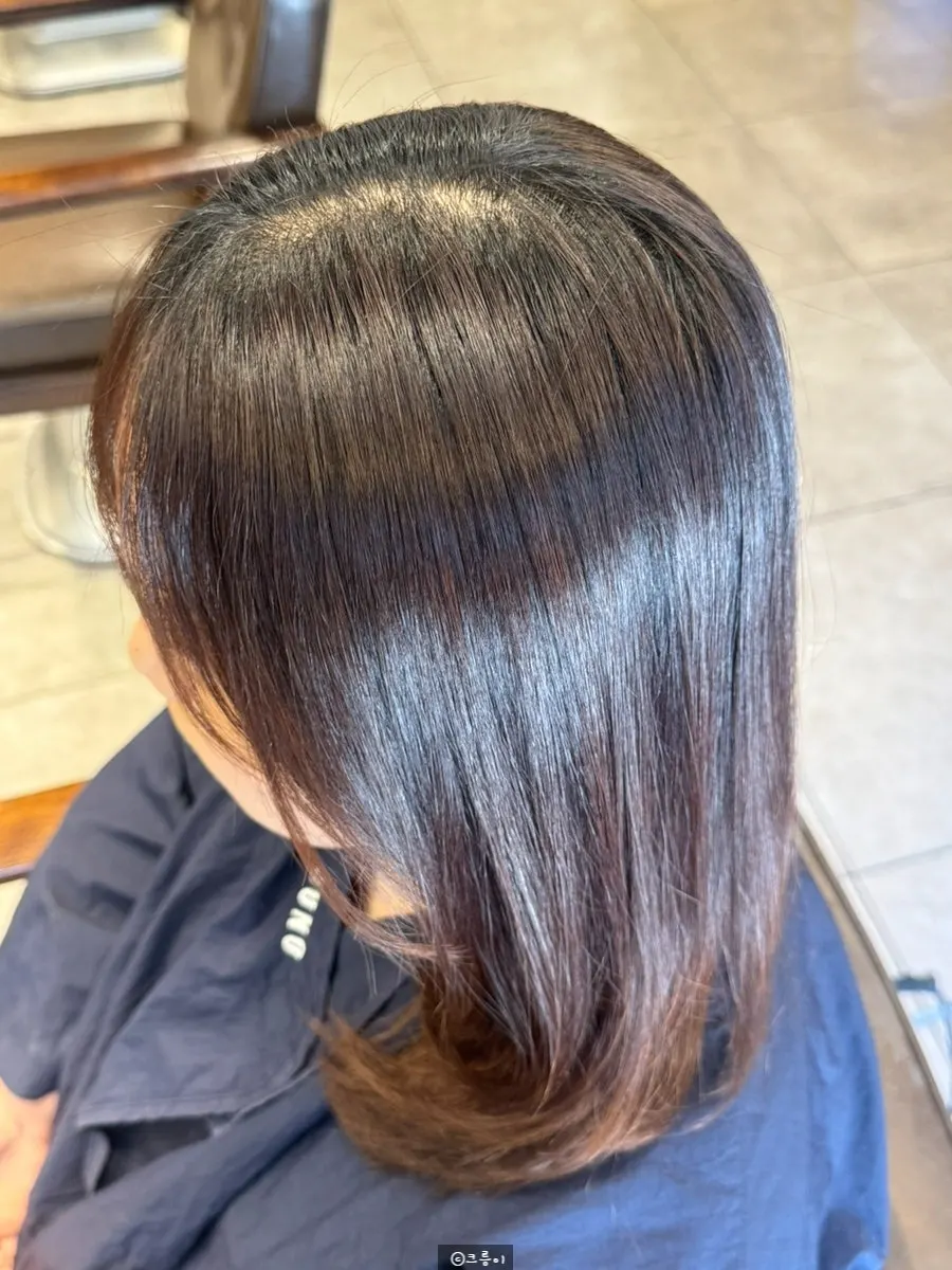 Fringe now falling smoothly after treatment