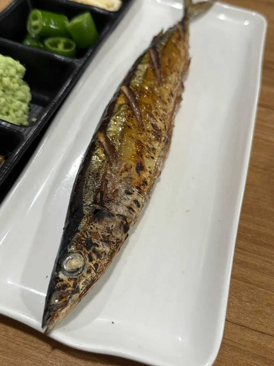Grilled fish served as a side dish