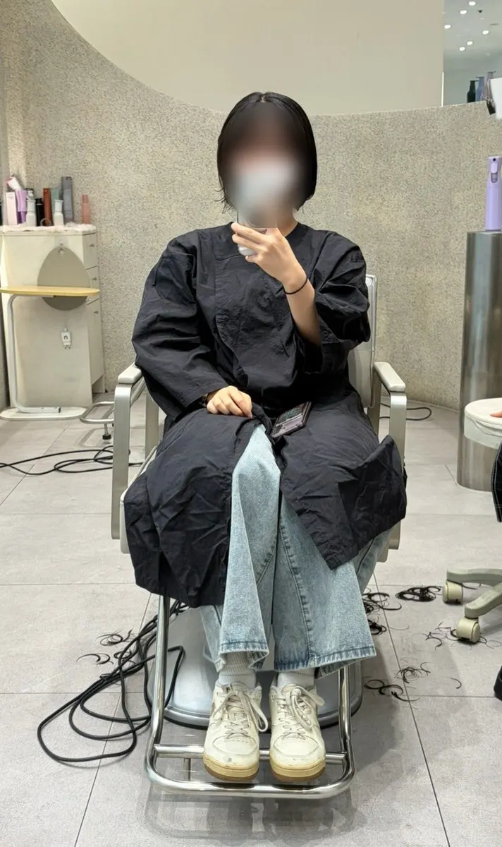 매직 전 길이를 다듬는 커트 과정