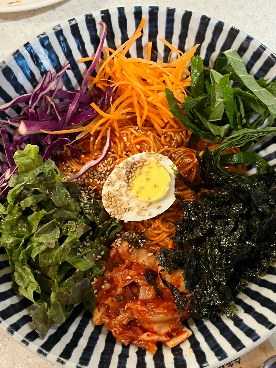 네이버 예약 쿠폰으로 받은 오색 비빔국수
