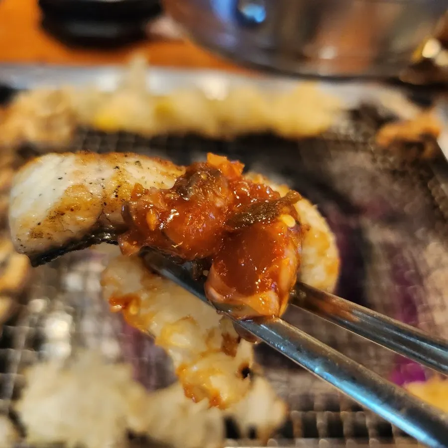 A plate of Tongyeong low-sodium oyster jeotgal
