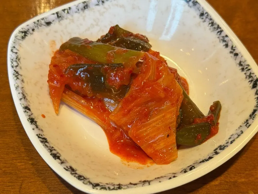 Side dishes served with the set menu