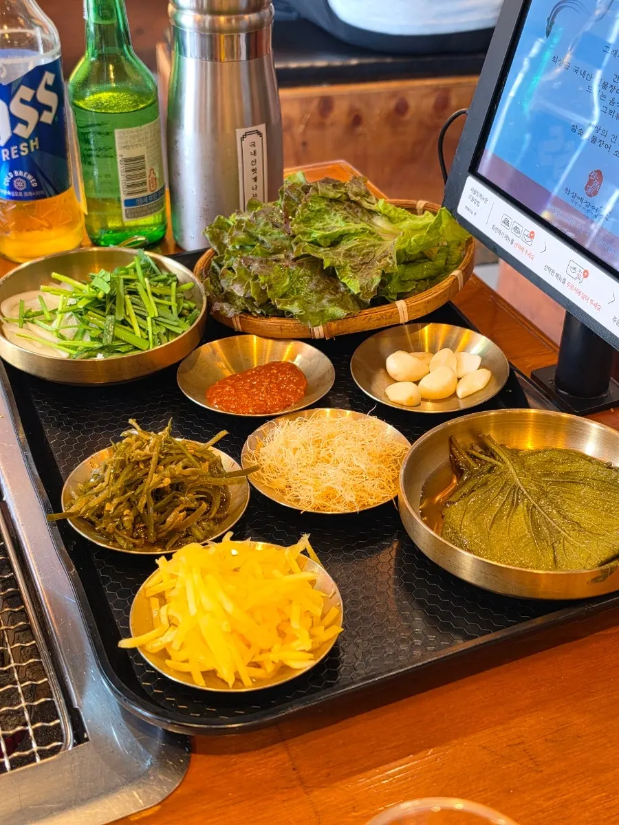 A full plate of wild ginseng cultured root as a basic side dish