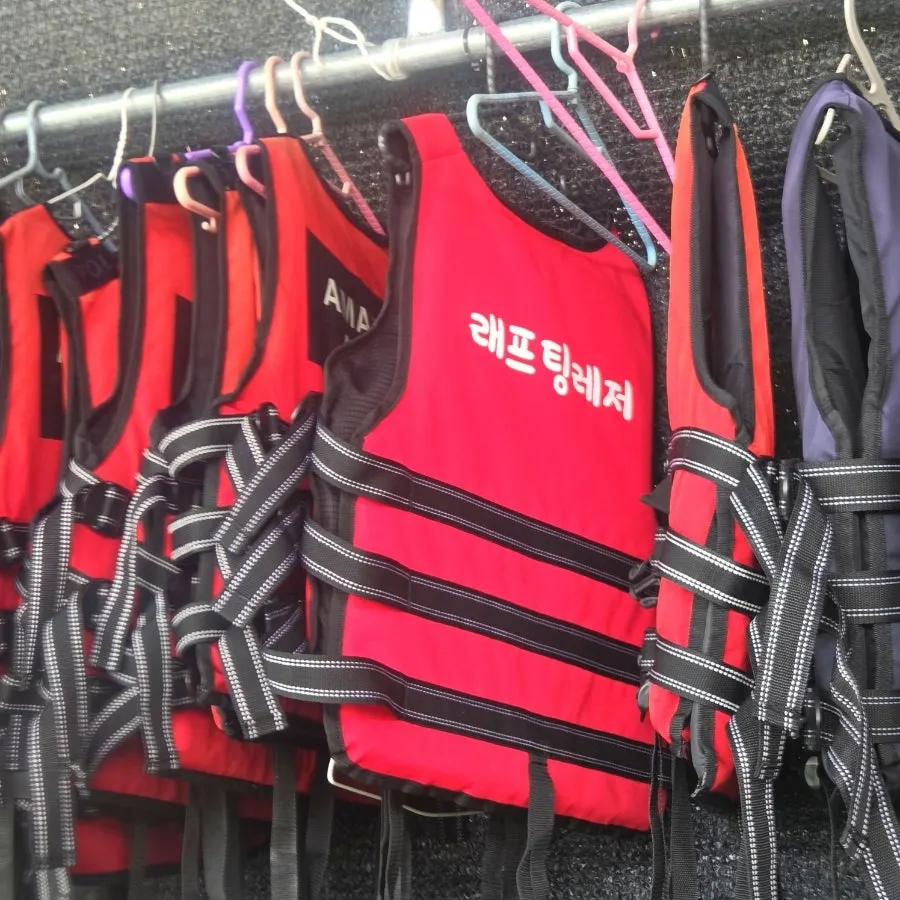 한탄강 래프팅레저 체험 모습