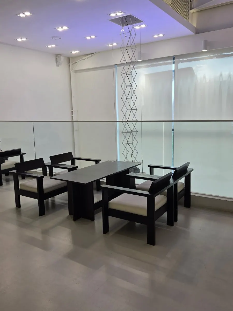 Seating arrangement good for family gatherings at Chat Baker