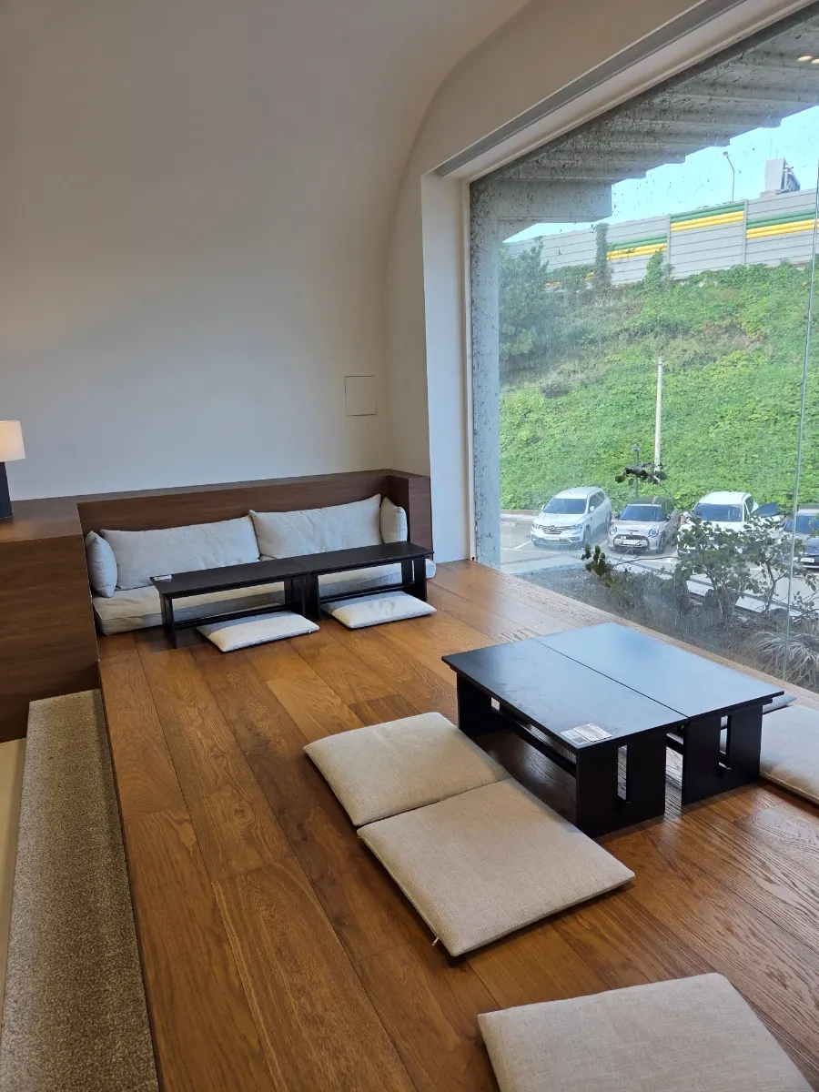 Floor table area popular with families and children