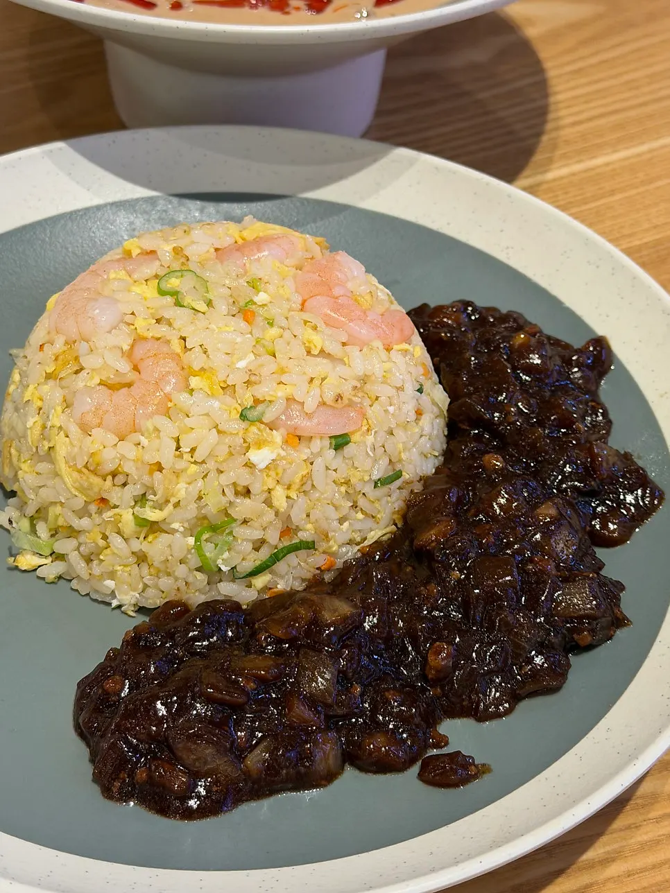 Chibao's shrimp fried rice with jjamppong broth