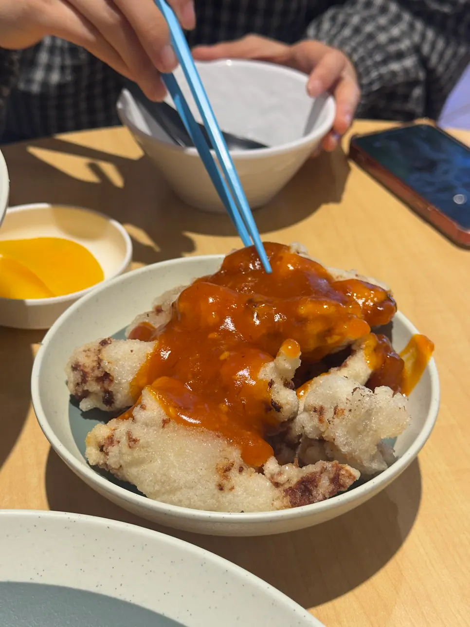 Mini chili tangsuyuk included in the 2-person set
