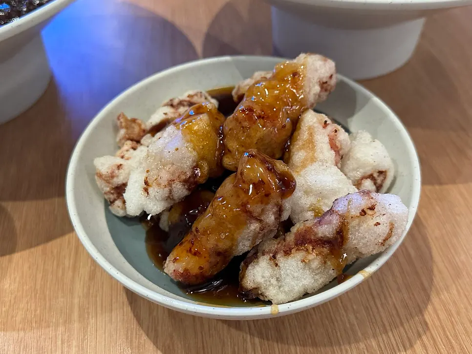 Plate of mini tangsuyuk included in the set